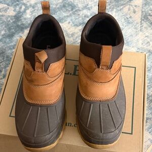 L.L. Bean Men's Brown and Tan Waterproof Boots